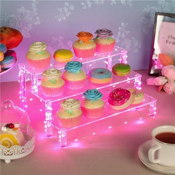 Display Shelf Cake Stand – 3 Tier Shelf Cupcake Stand –Multifunctional & Durable - Picture 7 of 7
